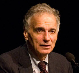Nader is also an active environmentalist, and my favorite quote of the ...