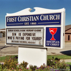 Church Sign for First Christian Church - Photo #1993