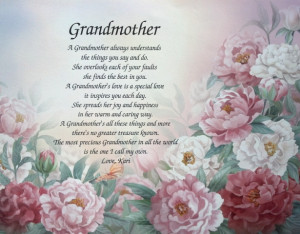 Details about PERSONALIZED GRANDMOTHER POEM BIRTHDAY / CHRISTMAS GIFT