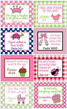 Bible verses for kids - Print these out and put them in Marley's lunch ...