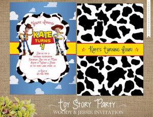 toy story invitations