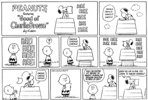 Help me find this silly Peanuts/Snoopy comic strip!