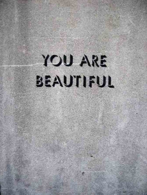 Cool Graffiti Letter “YOU ARE BEAUTIFUL”