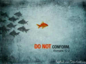 DO NOT CONFORM ~ Romans 12:2