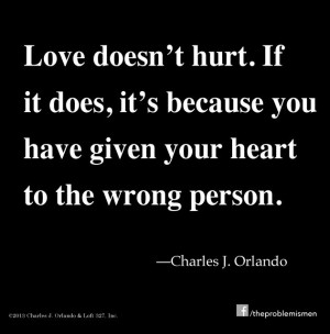 Love might sting sometimes... but it shouldn't hurt »