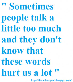 Quotes About Hurtful Words