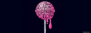 Pink Lollipop With Quotes Facebook Cover