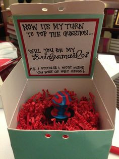 Cute way to ask girls to be brodesmaids @Jenna Nelson Heier remember ...