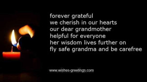 sympathy messages for loss of grandmother