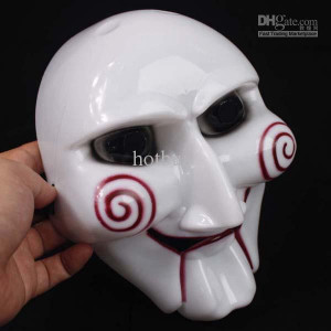 Dhl 400pcs Jigsaw Mask Saw Puppet Mask Party Face Mask Perfect For