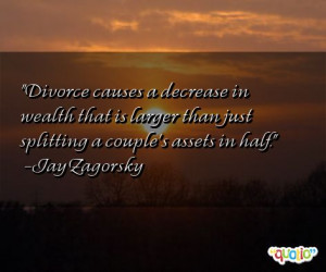 Divorce causes a decrease in wealth that