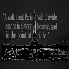Paris Quotes Men's Standard T-shirt