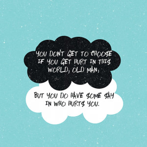 tfios don't know if the quotes are correct because i read the book ...