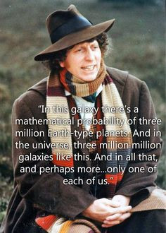 THIS is what Dr Who is. People aren't lessened by the fact that there ...