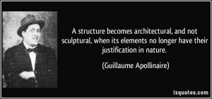 structure becomes architectural, and not sculptural, when its ...