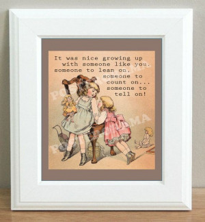 Sisters funny POSTER 14 x 20 large quote print by POSTERORAMA, $23.00