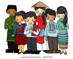 boys and girls in traditional costume