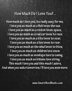 bedtime poem for parents how much do i love you more bedtime poem