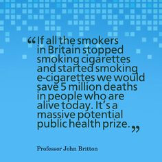 prize Professor John Britton ecig smoking cigarette health