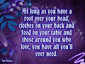back amp food on your table amp those around you who love you ll have ...