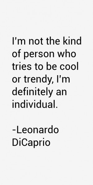 Leonardo DiCaprio Quotes & Sayings