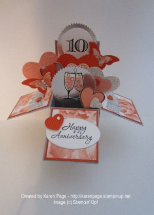 Anniversaries Boxes, Stampin Up Cards Anniversary, Cards In A Boxes ...