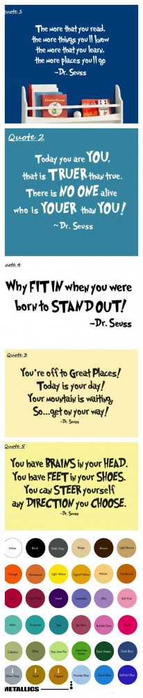Seuss Vinyl Quotes $8.99 #drseussday #quotes #inspirational #sayings ...