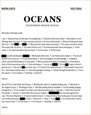 Jay-Z 'Magna Carta Holy Grail' New Album 2013: 'Oceans' Writing ...