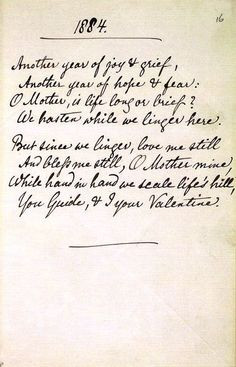 Christina Rossetti Famous Poems | Hand-written poem by Christina ...