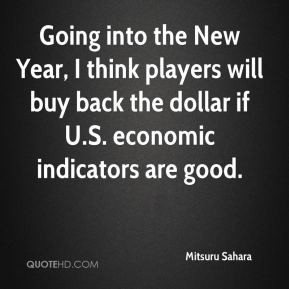 Going into the New Year, I think players will buy back the dollar if U ...