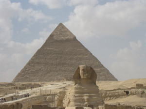 Great Pyramid Giza And Sphinx