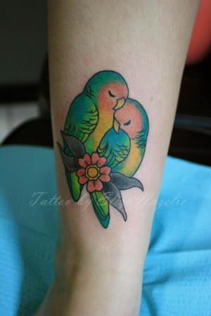 ... .com/post/32657319142/my-peach-faced-lovebirds-3-done-by-the