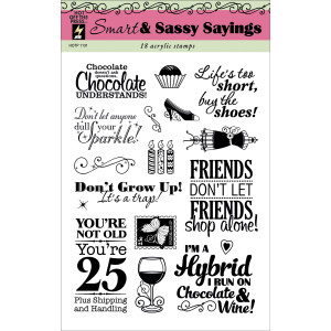 Hot Off The Press Acrylic Stamps - Smart and Sassy Sayings - Click to ...