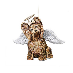 My Little Angel Yorkie Christmas Ornament