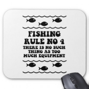 Funny Fishing Sayings Mouse Pads