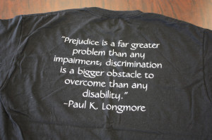 Prejudice is a far greater problem than any impairment; discrimination ...