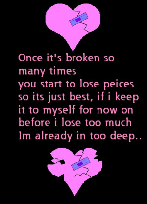 poems and songs for a broken hearted grl ~~t.m.h. :(