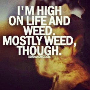 High Life Quotes Weed High on #life and #weed.