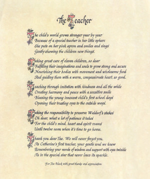 Thank You Teacher Poems From Students The teacher poem: