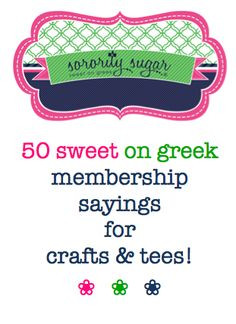 , sisterhood gifts or panhellenic recruitment? these sweet on greek ...