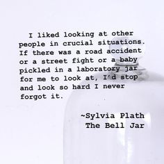... people in crucial situations sylvia plath the bell jar more bell jars