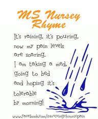 Multiple Sclerosis...MS Nursery Rhyme, What a cute, funny take on ...