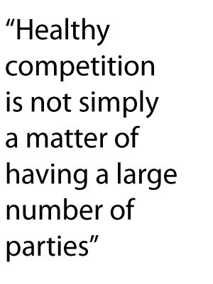 ... force” parties were scrambling for the votes of the disaffected