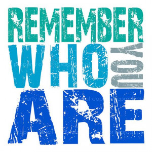 Remember Who You Are Quote- 8x8 Blue Green Teal Gray Canvas Textured ...