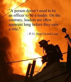 Firefighter Leaders Step Up and Lead More