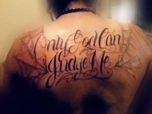 Only God Can Judge Me Tattoo for Women (2)