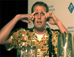 Pete Docter of Pixar demonstrates how he and other animators ...