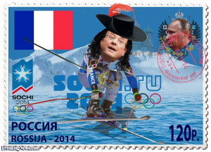 Funny Sochi 2014. Russian Post Stamps Collection.