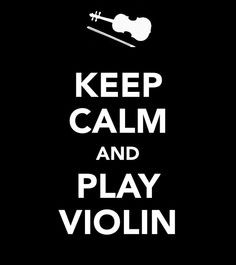 This is how I cope with midterms. I play my violin. More