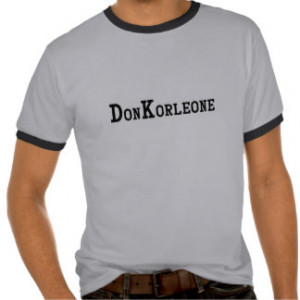 DonKorleone poker donk donkey funny godfather T-shirts